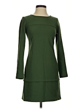 slim fit dress slacks Women's Green Dress Long Sleeve Mini main image 1