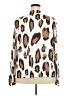 Unbranded Animal Print Ivory Long Sleeve Blouse Size 3X - photo 2