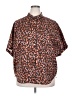 Calme Brown Short Sleeve Turtleneck Size XXL - photo 1