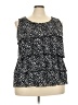 Notations Black Sleeveless Blouse Size 3X - photo 1