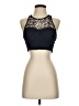 Sequin Hearts Black Sleeveless Top Size 3 - photo 1