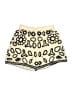 Rebellion Animal Print Ivory Shorts Size S - photo 1