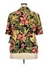 Pendleton 100% Polyester Tropical Yellow Short Sleeve Blouse Size 18 - photo 2