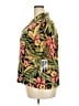 Pendleton 100% Polyester Tropical Yellow Short Sleeve Blouse Size 18 - photo 5