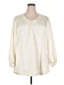 Melissa McCarthy Seven7 Ivory 3/4 Sleeve Blouse Size 2X - photo 1