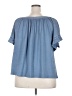 Max Studio Blue Short Sleeve Top Size 2X - photo 2
