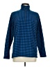 Lands' End 100% Polyester Houndstooth Blue Turtleneck Sweater Size M - photo 1