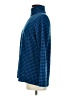 Lands' End 100% Polyester Houndstooth Blue Turtleneck Sweater Size M - photo 5