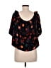 GB Black Short Sleeve Blouse Size L - photo 2