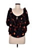 GB Black Short Sleeve Blouse Size L - photo 1