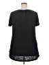 Just My Size Black Short Sleeve Top Size 2X - photo 2