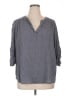 dalia 100% Rayon Polka Dots Gray 3/4 Sleeve Blouse Size 48 - 50 - photo 1