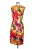 Spiegel Print Orange Cocktail Dress Size S - photo 2