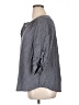 dalia 100% Rayon Polka Dots Gray 3/4 Sleeve Blouse Size 48 - 50 - photo 5