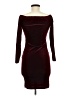 Shein Solid Burgundy Cocktail Dress Size M (petite) - photo 2