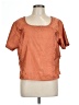 Unbranded Orange Short Sleeve Blouse Size 12 (estimated) - photo 1
