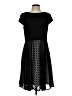 Julia Jordan Graphic Black Casual Dress Size 10 - photo 1