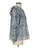 Dylan 100% Cotton Blue 3/4 Sleeve Blouse Size XS - photo 4
