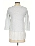 Ann Taylor LOFT Silver 3/4 Sleeve Top Size XXS - photo 2