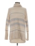 Magaschoni Stripes Tan Turtleneck Sweater Size S - photo 1