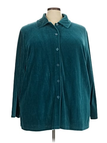 Karen Scott Sport Long Sleeve Button-Down Shirt (view 1)