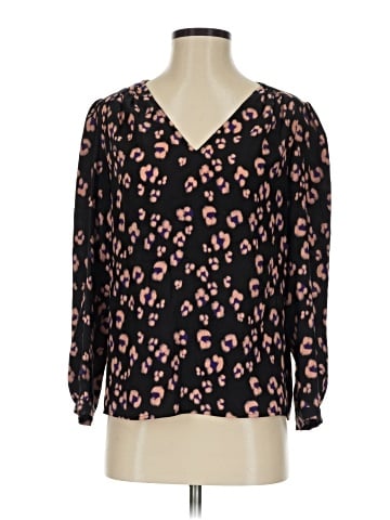 Rebecca Taylor Long Sleeve Silk Top (view 1)