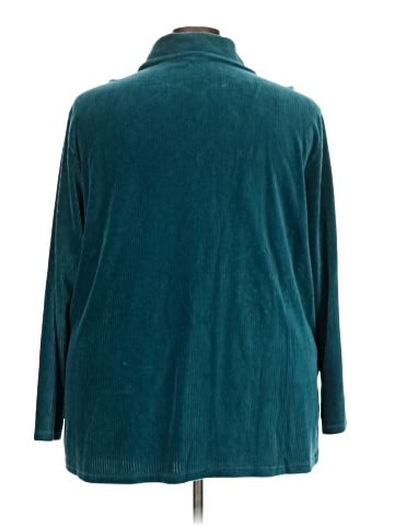 Karen Scott Sport Long Sleeve Button-Down Shirt (view 2)