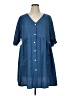 Shein Curve 100% Polyester Blue Casual Dress Size 0X - photo 1