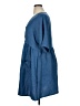 Shein Curve 100% Polyester Blue Casual Dress Size 0X - photo 5