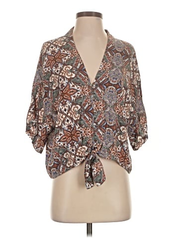 Olivaceous 3/4 Sleeve Blouse (view 1)