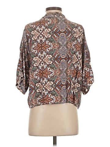 Olivaceous 3/4 Sleeve Blouse (view 2)