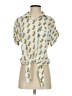 Love Notes 100% Rayon Yellow Short Sleeve Blouse Size S - photo 1