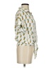 Love Notes 100% Rayon Yellow Short Sleeve Blouse Size S - photo 4