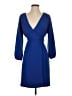 J.Crew 100% Polyester Solid Blue Cocktail Dress Size 4 - photo 1