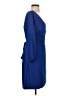 J.Crew 100% Polyester Solid Blue Cocktail Dress Size 4 - photo 4