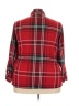 Eye Candy 100% Polyester Plaid Red 3/4 Sleeve Blouse Size 3X - photo 2