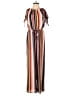 Xhilaration 100% Polyester Stripes Brown Jumpsuit Size XS - photo 1