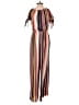 Xhilaration 100% Polyester Stripes Brown Jumpsuit Size XS - photo 2