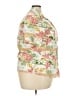 Swann 100% Polyester Tropical Ivory Short Sleeve Blouse Size 22 - photo 4