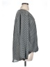 Max Studio 100% Polyester Houndstooth Gray Long Sleeve Blouse Size 1X - photo 4