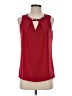 Worthington 100% Polyester Red Sleeveless Blouse Size S - photo 1