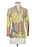 J. McLaughlin Paisley Yellow 3/4 Sleeve Blouse Size 0 - photo 1
