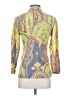 J. McLaughlin Paisley Yellow 3/4 Sleeve Blouse Size 0 - photo 2