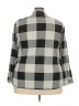 Eye Candy 100% Polyester Plaid Gray 3/4 Sleeve Blouse Size 3X - photo 2