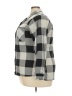 Eye Candy 100% Polyester Plaid Gray 3/4 Sleeve Blouse Size 3X - photo 5