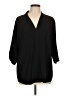 Calvin Klein 100% Polyester Black 3/4 Sleeve Blouse Size L (estimated) - photo 1