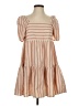 Ann Taylor LOFT Stripes Tan Casual Dress Size 2 - photo 1