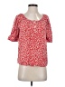 J.Crew 100% Viscose Red Short Sleeve Blouse Size XXS - photo 1