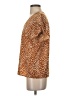 Shein 100% Polyester Animal Print Brown Short Sleeve T-Shirt Size 4 - photo 5