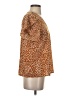 Shein 100% Polyester Animal Print Brown Short Sleeve T-Shirt Size 4 - photo 4
